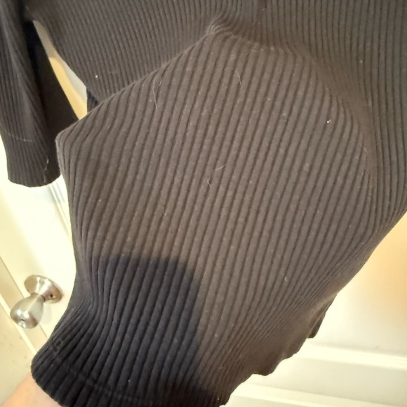 Madewell Black ribbed top - Picture 2 of 4